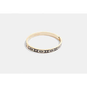 Signature Enamel Hinged Bangle